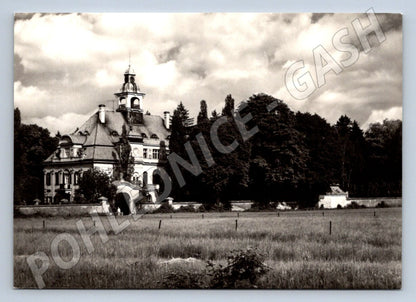 Postcard Hrochův Týnec Chateau Baroque building 1727 b/w (ST3341)