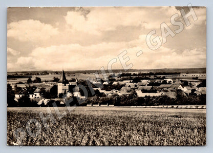 Postcard Czech chamomile black and white village until 1950 (ST3347)