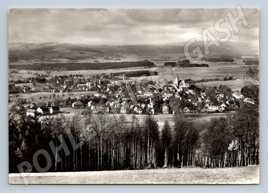 Postcard rabbits old view of a Czech city (ST3348)