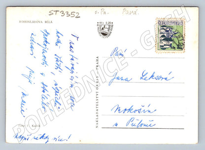 Postcard Hornovalda white black and white from Czechoslovakia (ST3352)