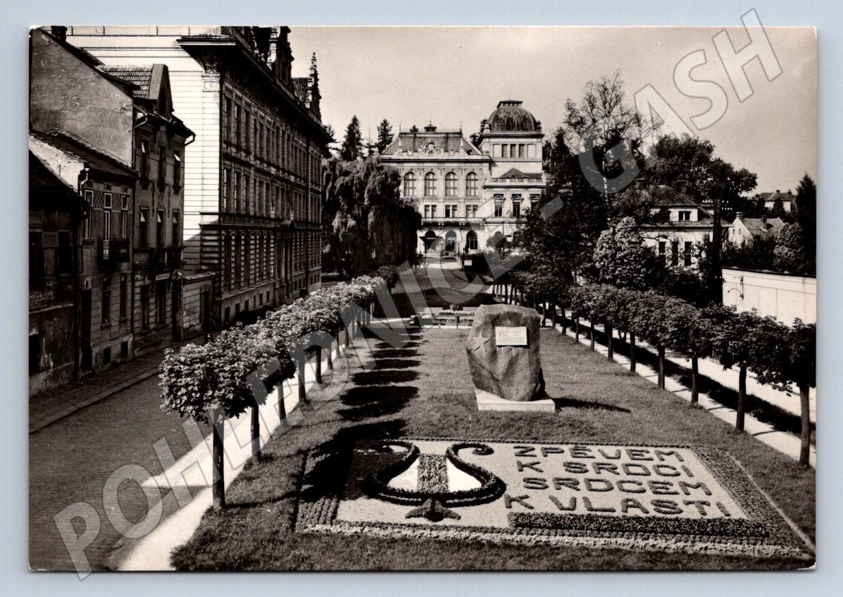 Postcard Litomyšl Smetanavy Sady Castle Garden (ST3355)