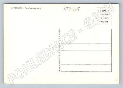 Postcard Litomyšl Smetanavy Sady Castle Garden (ST3355)