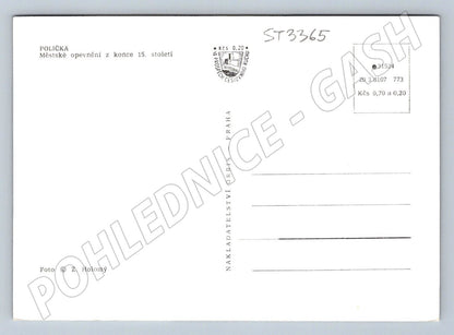 Postcard shelf of city fortifications from the late 15th century (ST3365)