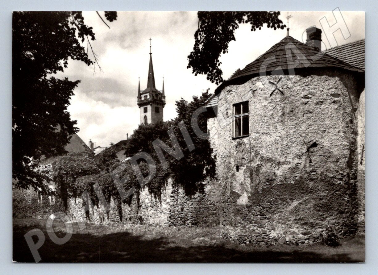 Postcard shelf old castles black and white historical (ST3366)