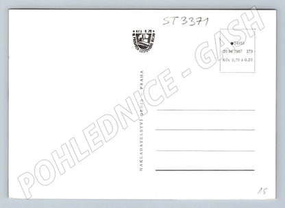 Moravian Třebová postcard, historical black and white postcard (ST3371)