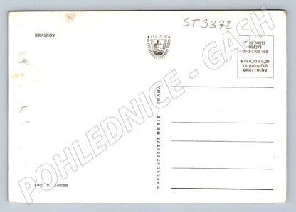 Postcard Kraskov by the lake black and white until 1950 E. Zeman (ST3372)