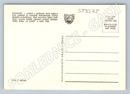 Postcard Litomyšl Renaissance Town Hall and Square 1546 (ST3375)