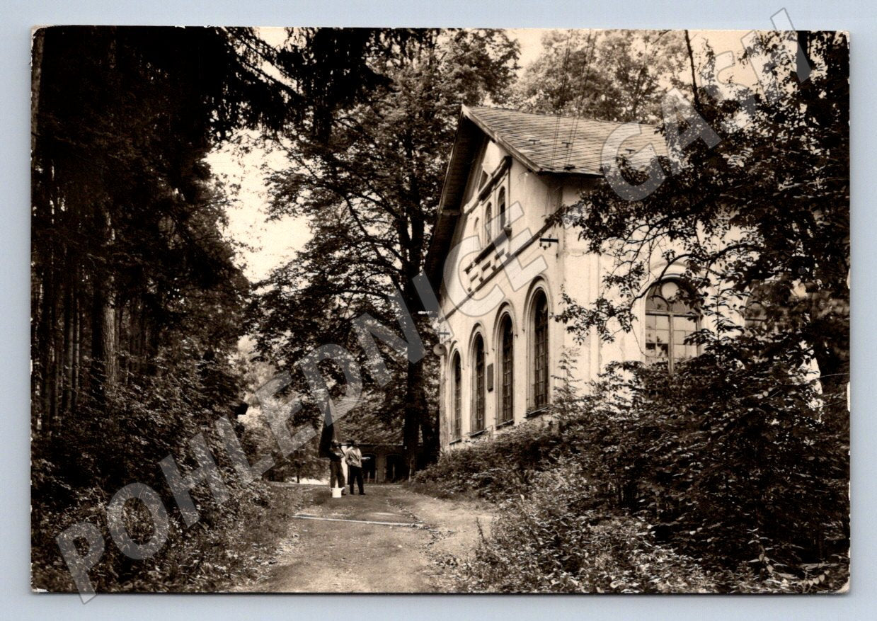 Postcard old postcard of the spa building in Třebová, Czech Republic (ST3382)