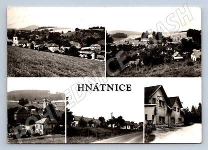 Postcard Hnátnice black and white small format Czech Republic until 1950 (ST3387)