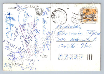 Postcard Hnátnice black and white small format Czech Republic until 1950 (ST3387)