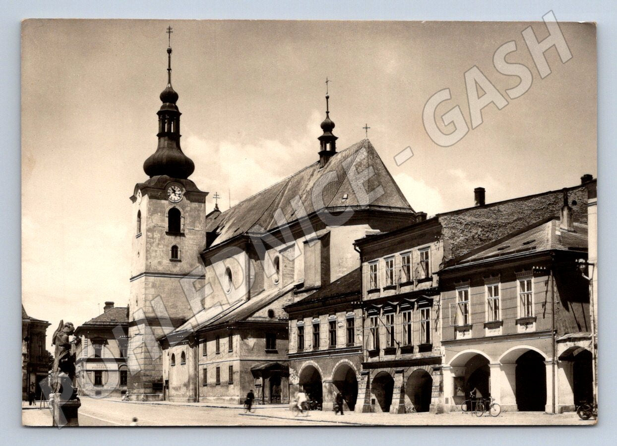 Postcard Svitavy Stalin Square 1949 Czechoslovakia (ST3393)