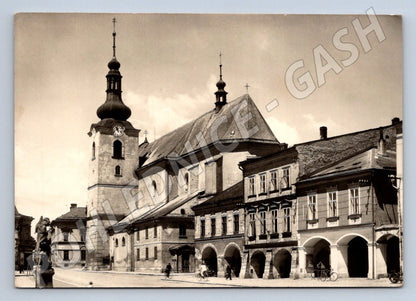 Postcard Svitavy Stalin Square 1949 Czechoslovakia (ST3393)