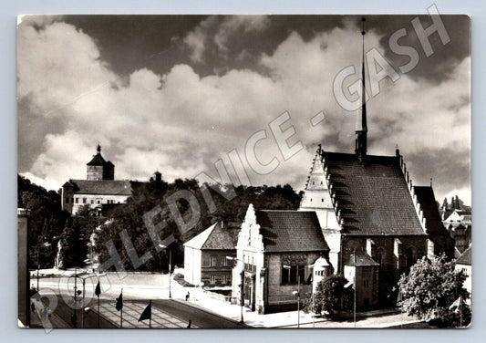 Postcard Pardubice Church of St. Bartholomew and Chateau (ST3396)