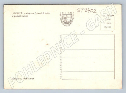 Postcard shelf of the town hall square and the baroque anniversary column (ST3401)