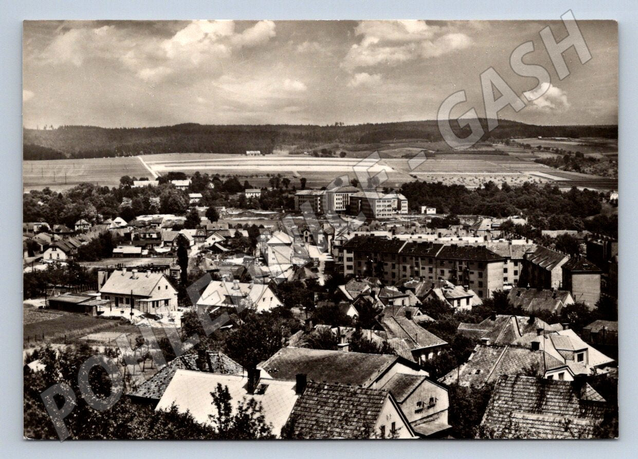 Postcard Czech Třebová historical view black and white until 1950 (ST3403)