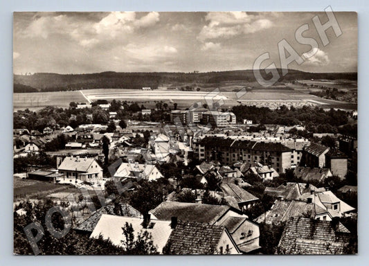 Postcard Czech Třebová historical view black and white until 1950 (ST3403)