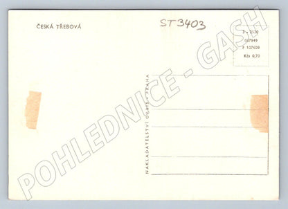 Postcard Czech Třebová historical view black and white until 1950 (ST3403)