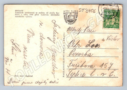 Postcard Svitavy Liberation Monument WWI (ST3406)