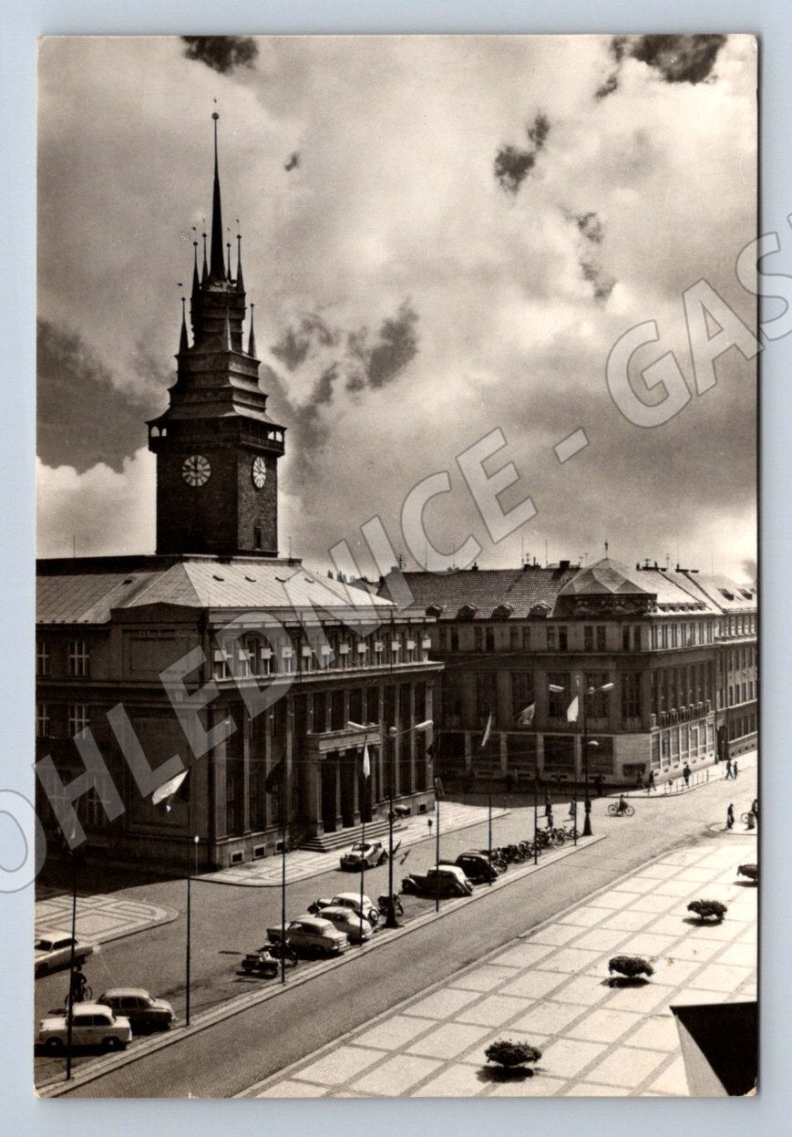 Postcard Pardubice Square Osovcem black and white until 1950 (ST3415)