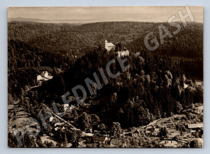 Postcard State Castle Litice historical black and white view (ST3422)