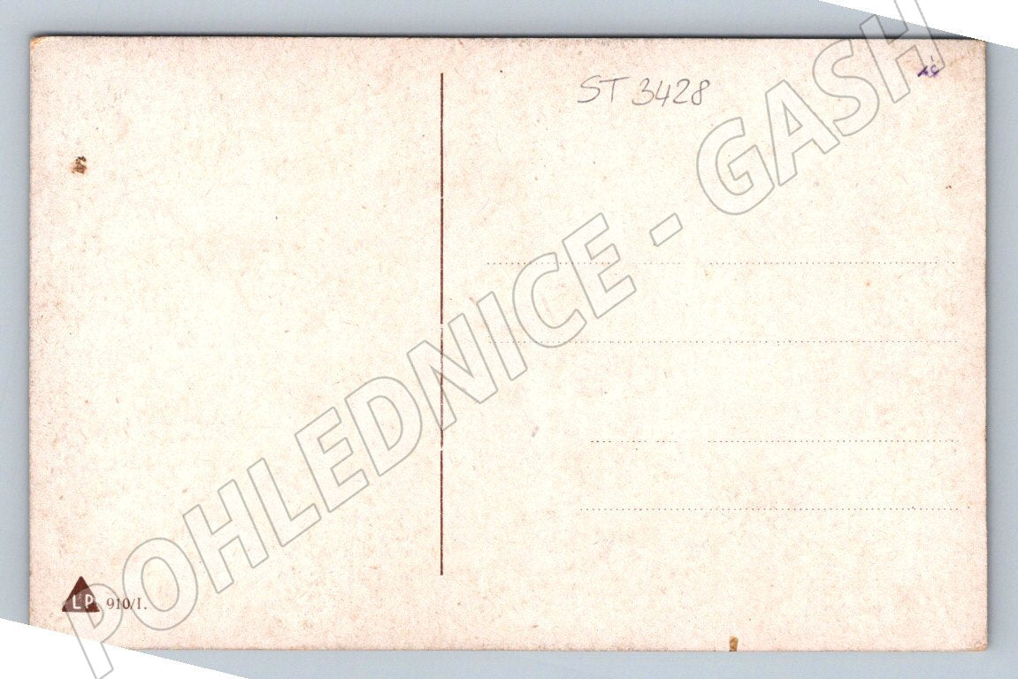 Antique postcard with folk costume ethnography (ST3428)