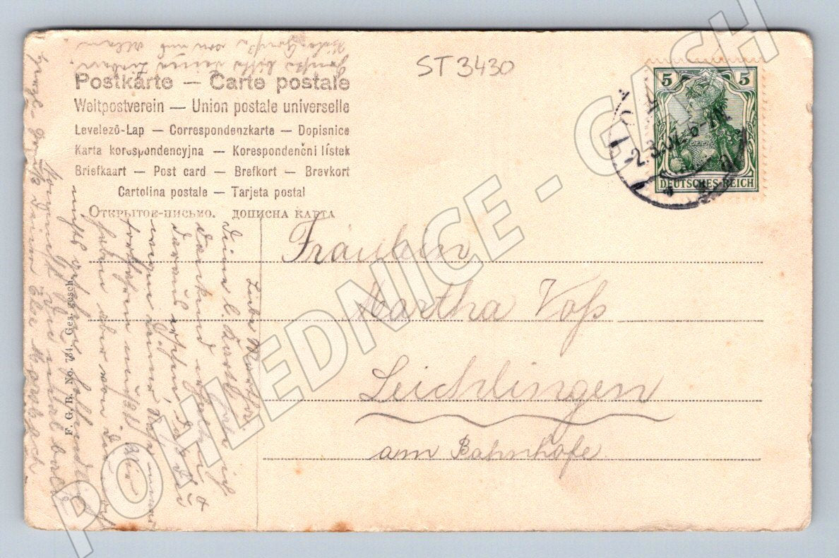 Postcard historical painting with female figures (ST3430)