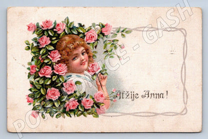 Postcard Long Live Anna 1921 small format (ST3447)