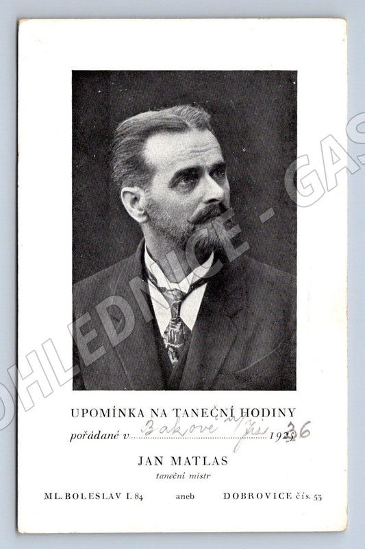 Postcard historical postcard Jan Matlas dancing master (ST3459)