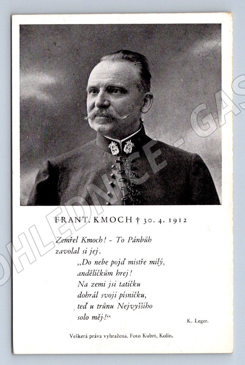 Postcard František Kmoch commemorative 1912 portrait (ST3460)