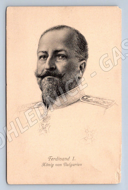 Postcard Ferdinand I. King of Bulgaria portrait historical (ST3462)