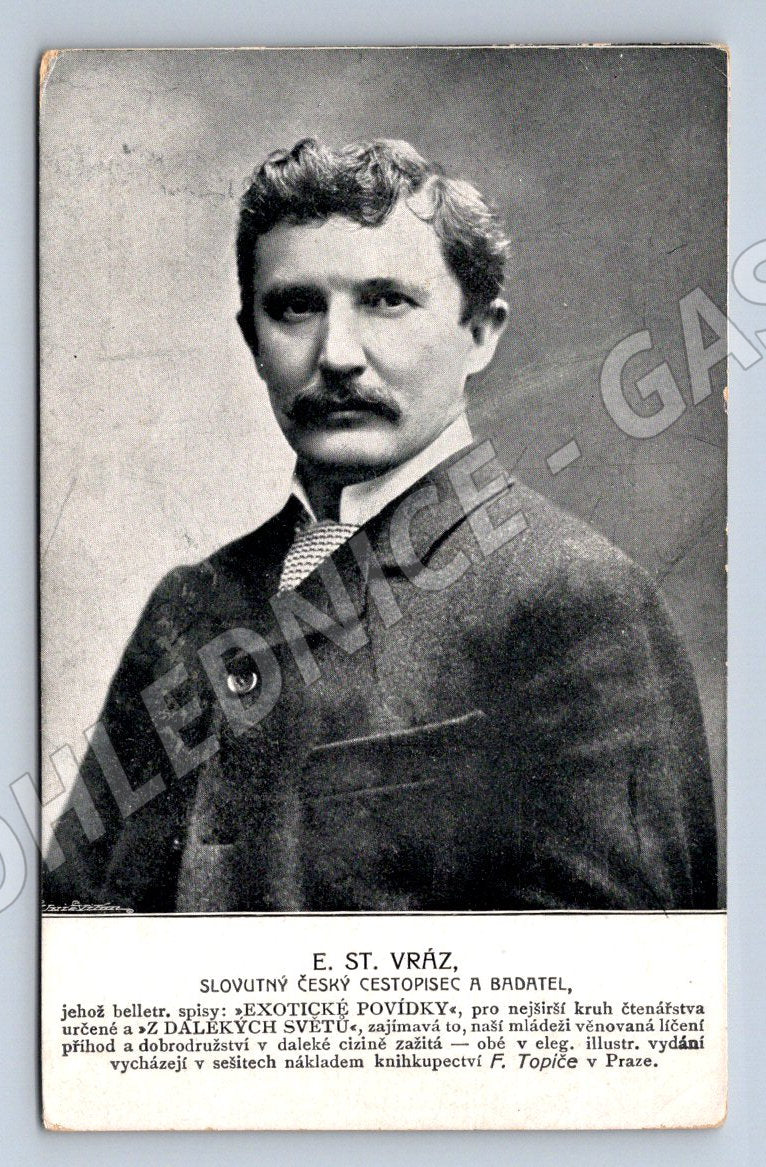 Postcard e. st. vraz Czech traveler and explorer (ST3463)