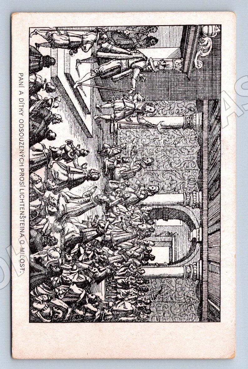 Postcard 1921 300 years since the execution of the Czech lords of the Old Town (ST3467)