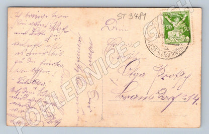 Postcard New Year's children colored Czechoslovakia until 1950 (ST3481)