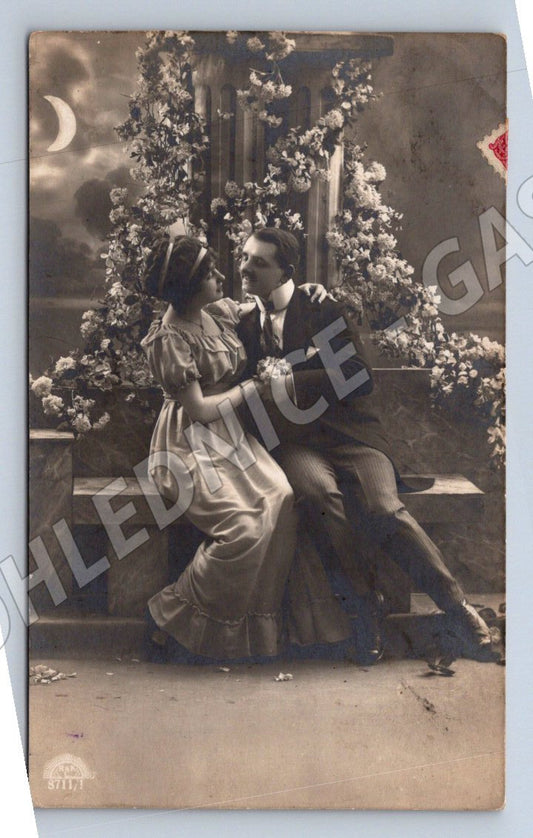 Romantic postcard Austria-Hungary 1911 sent to Vienna (ST3492)