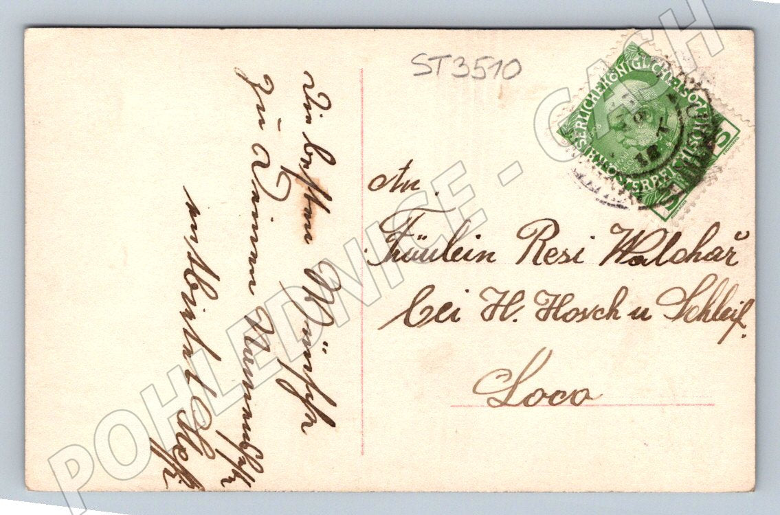 Romantic colored postcard Austria-Hungary small format (ST3510)