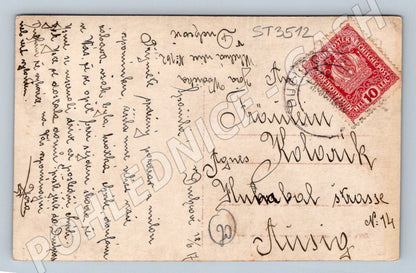 Postcard romantic couple colored Austria-Hungary 1910 (ST3512)