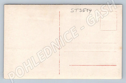 Postcard Czech colored romantic motif small format (ST3514)