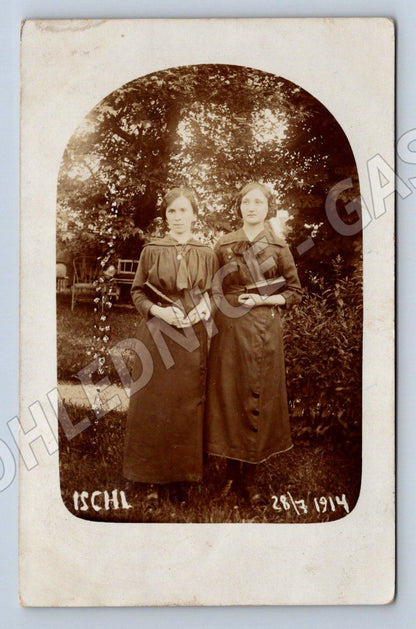 Postcard Ischl 1914 portrait of women Austria Hungary stamp (ST3520)