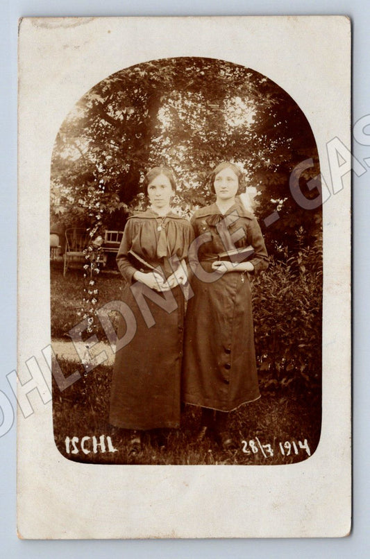 Postcard Ischl 1914 portrait of women Austria Hungary stamp (ST3520)