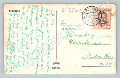 Postcard Chřibská hist mf 1952 (ST3532)