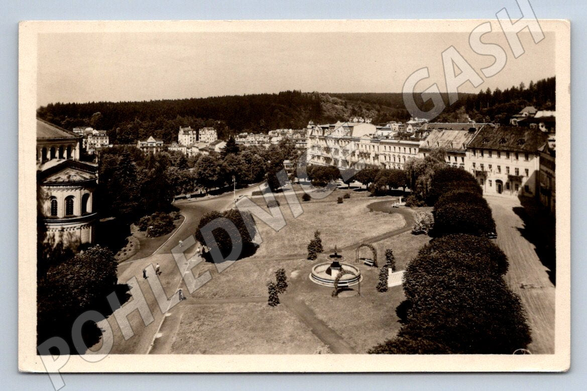 Postcard from Marian Spa, President of the National Library of Lithuania, Gottwald, MF (ST3536)