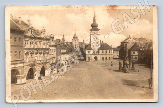 Postcard Žatec hist nám mf orbis (ST3537)