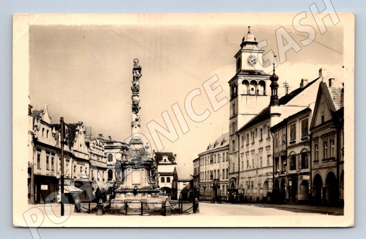 Postcard Třeboň Masaryk Old Town MF (ST3542)