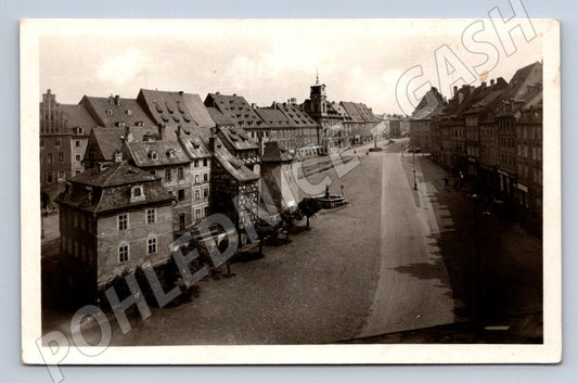 Postcard Cheb Nám Dr. Ed Beneš Hist. circa 1949 (ST3544)