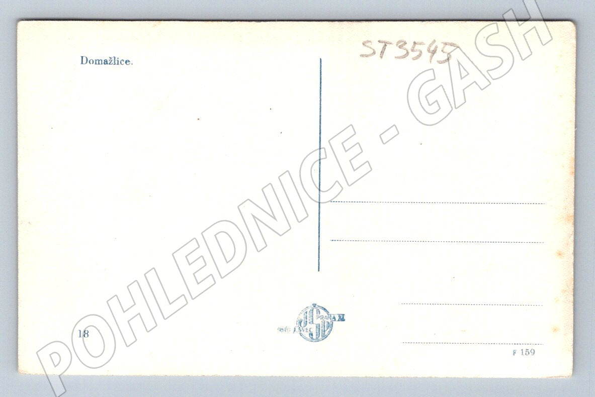 Postcard Domažlice hist mf until 1950 (ST3545)