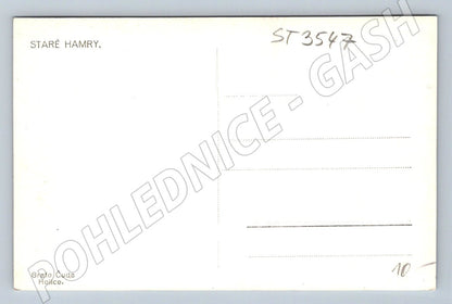 Postcard of an old hamry, historical Beskydy Mountains, Czech Republic, until 1950 (ST3547)