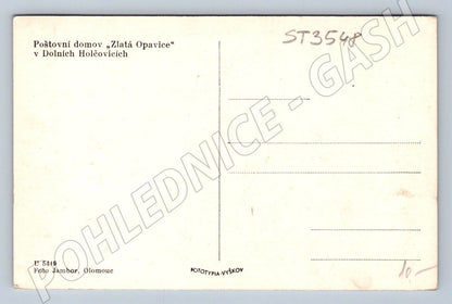 Postcard Dolní Hošťovice Postal Home Golden Opavice MF (ST3548)