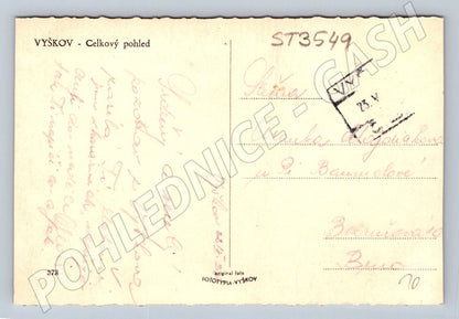 Postcard Vyškov general view old MF (ST3549)