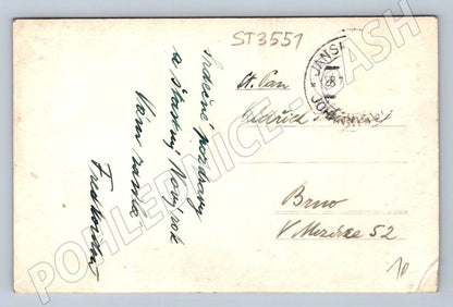 Postcard Montenegro Giant Mountains aerial view Janské Lázně (ST3551)