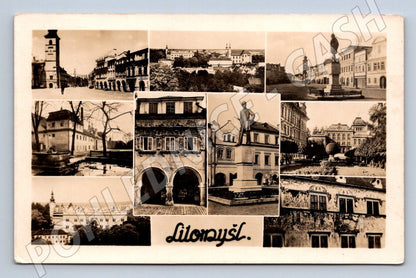 Postcard Litomyšl multiple shots by mf post (ST3553)